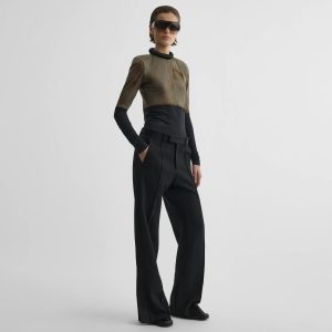 TUX TROUSERS | black viscose