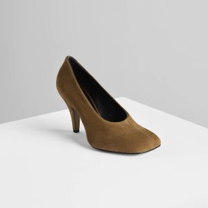 SOFT PUMP 90 | caramel suede leather