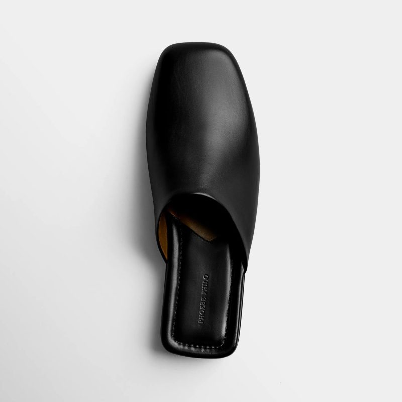 ROBE SLIDE | black leather - 图片 6