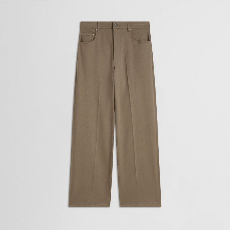 ZIP JEANS | warm khaki cotton - 图片 5
