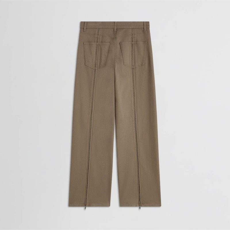ZIP JEANS | warm khaki cotton - 图片 6