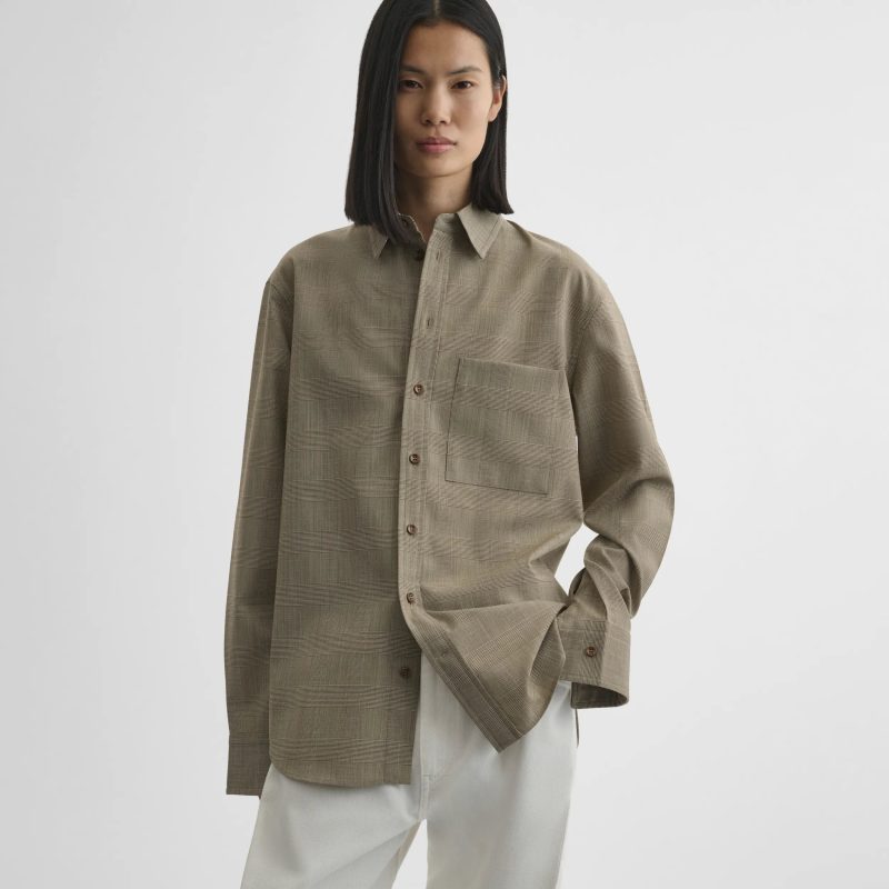 CLASSIC SHIRT | brown-beige wool - 图片 3