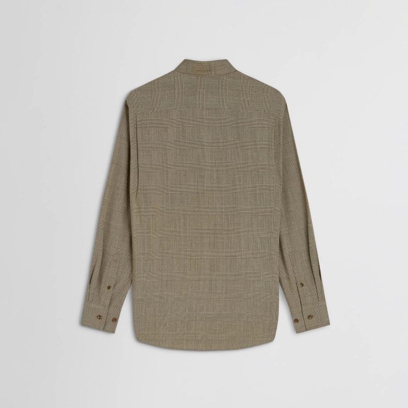 CLASSIC SHIRT | brown-beige wool - 图片 7