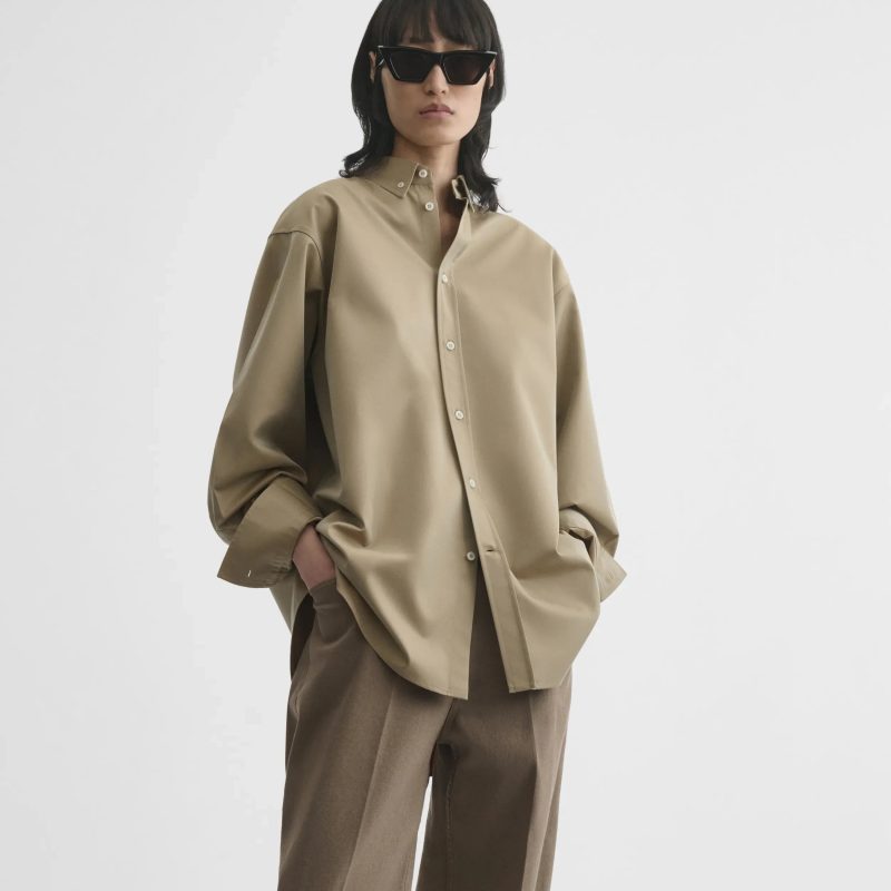 BUTTON COLLAR SHIRT | trench cotton - 图片 2