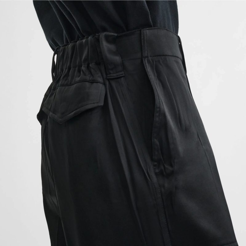 LIQUID CARGO TROUSERS | black silk - 图片 5