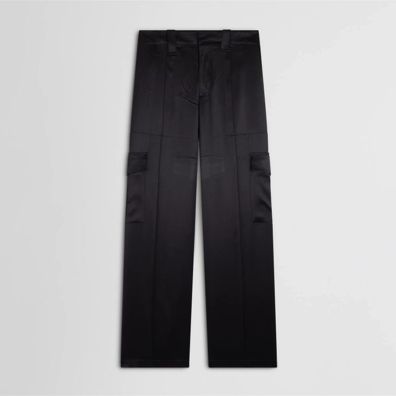 LIQUID CARGO TROUSERS | black silk - 图片 6