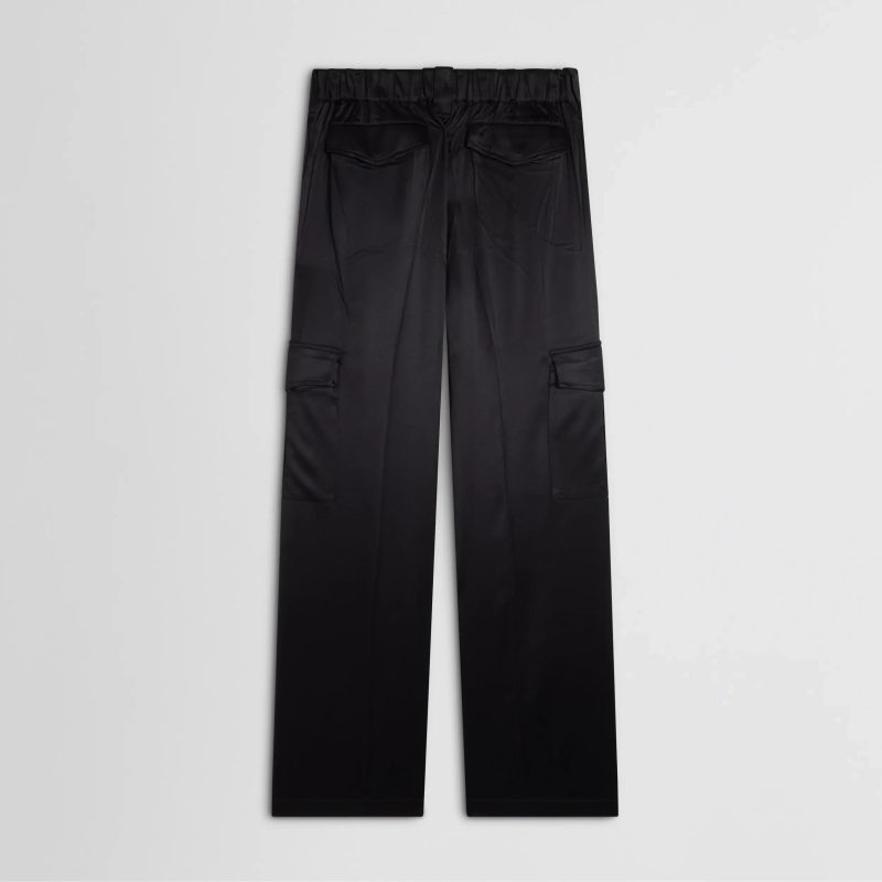 LIQUID CARGO TROUSERS | black silk - 图片 7