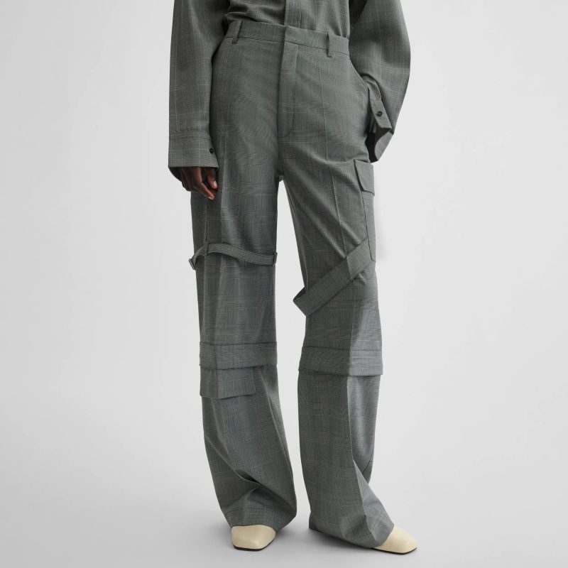 ZIP CARGO TROUSER | anthracite wool - 图片 2