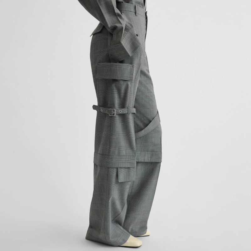 ZIP CARGO TROUSER | anthracite wool - 图片 4