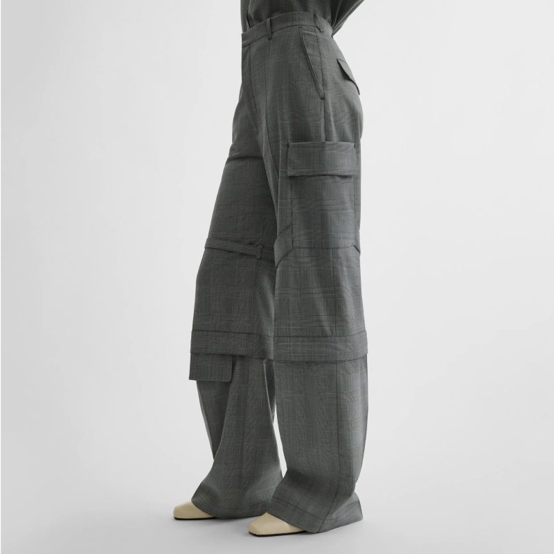 ZIP CARGO TROUSER | anthracite wool - 图片 5