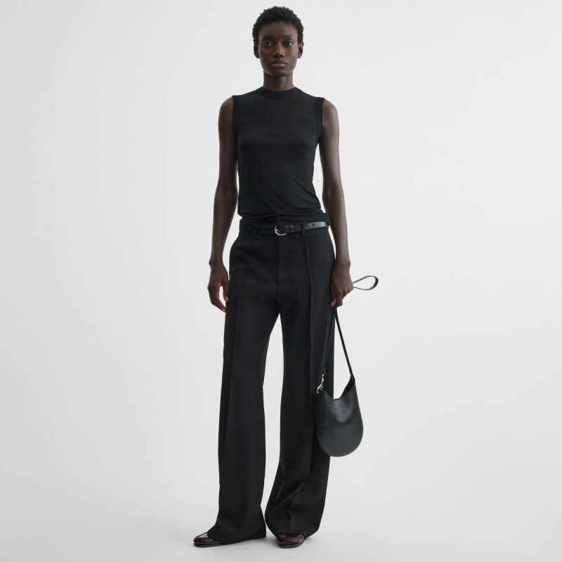 UNDERPINNING TANK TOP | black cotton