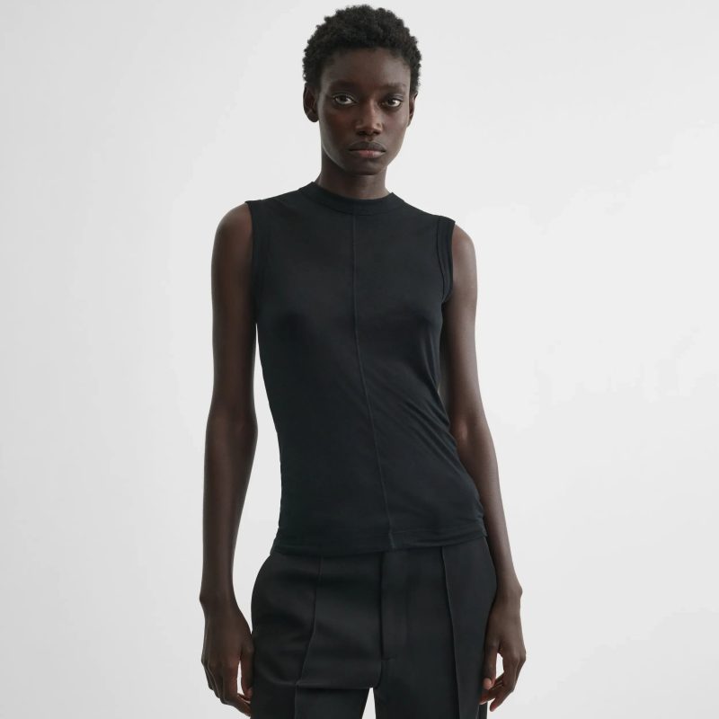 UNDERPINNING TANK TOP | black cotton - 图片 2