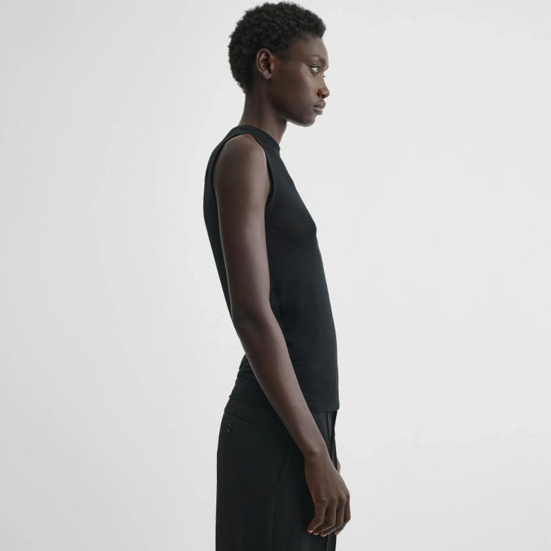 UNDERPINNING TANK TOP | black cotton - 图片 3