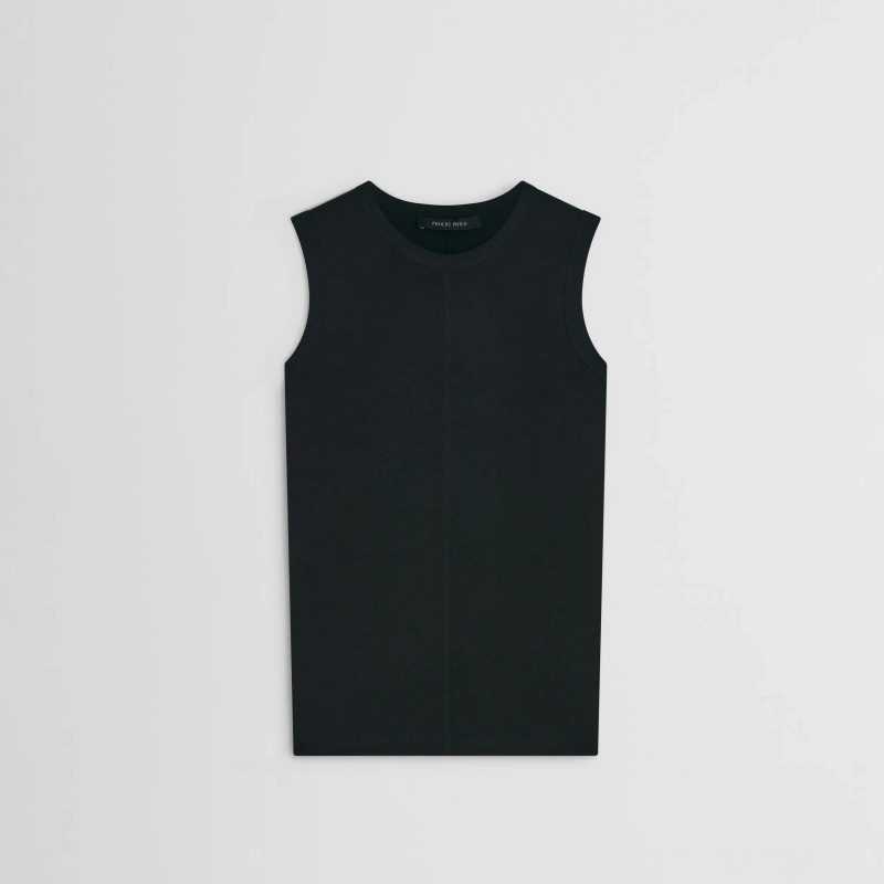 UNDERPINNING TANK TOP | black cotton - 图片 5