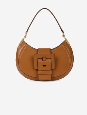 Sac "Kiss Me" en cuir caramel