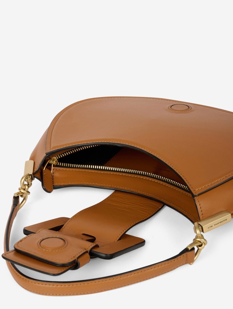 Sac "Kiss Me" en cuir caramel - 图片 4