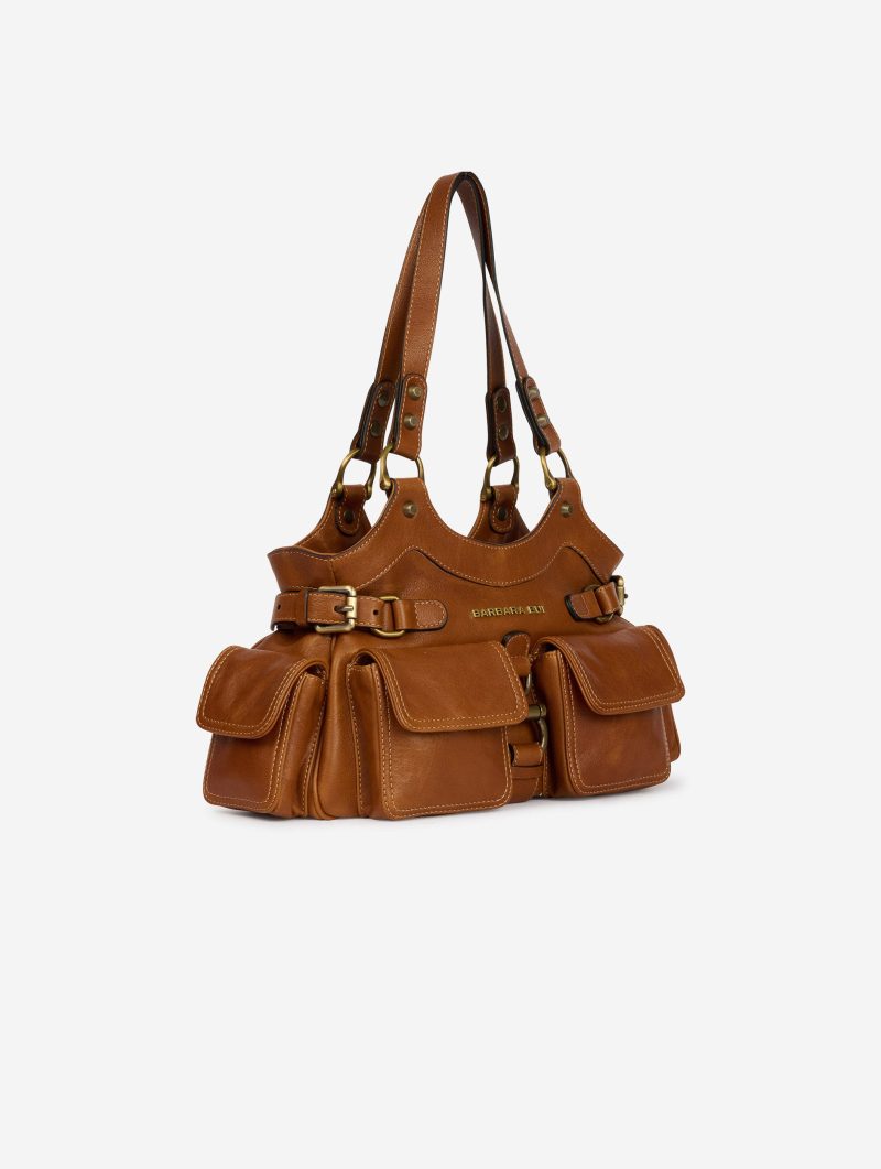 Sac "BB Re-edition" en cuir noisette - 图片 6