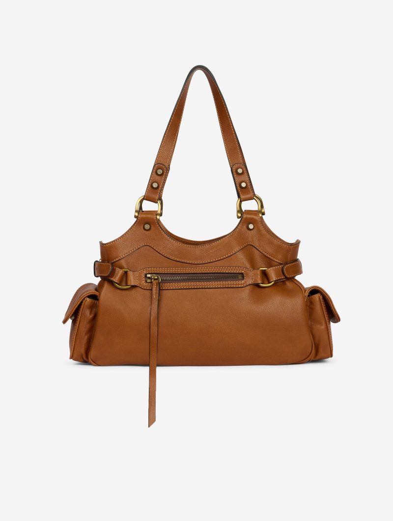 Sac "BB Re-edition" en cuir noisette - 图片 7