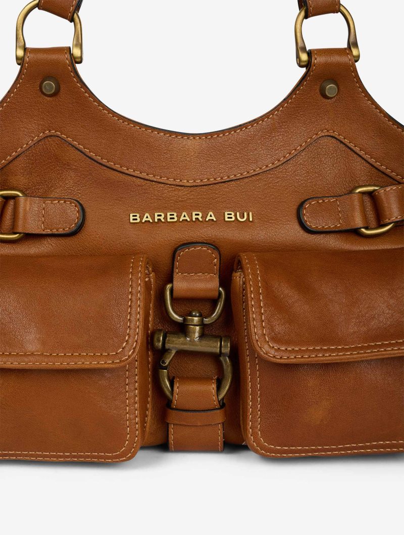 Sac "BB Re-edition" en cuir noisette - 图片 3
