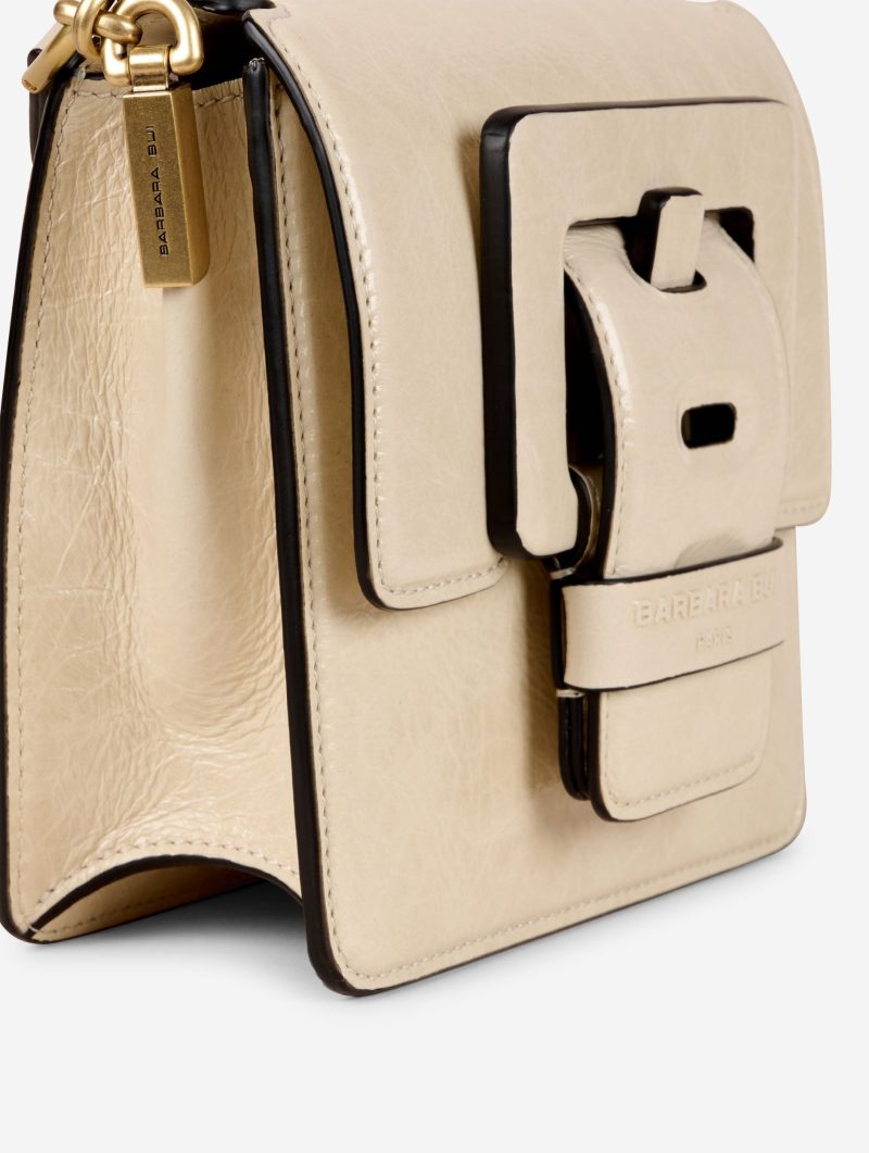 Sac "Love Me" en cuir verni ivoire - 图片 3