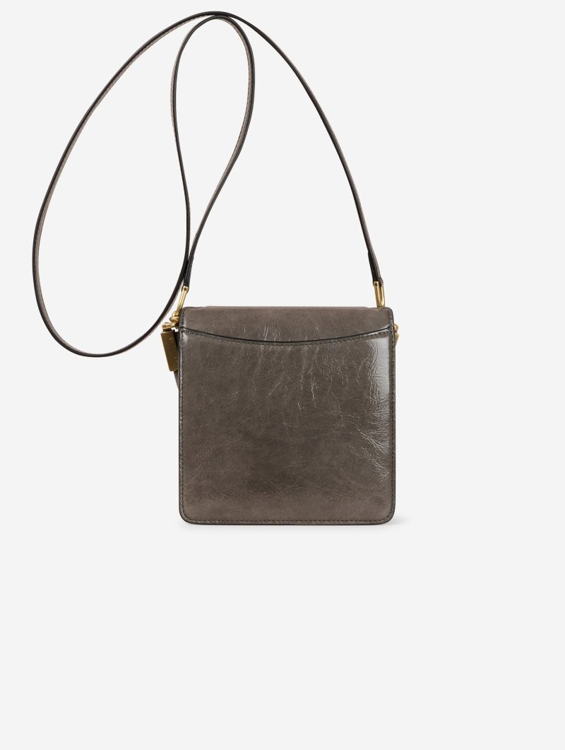 Sac "Love Me" en cuir verni gris - 图片 4