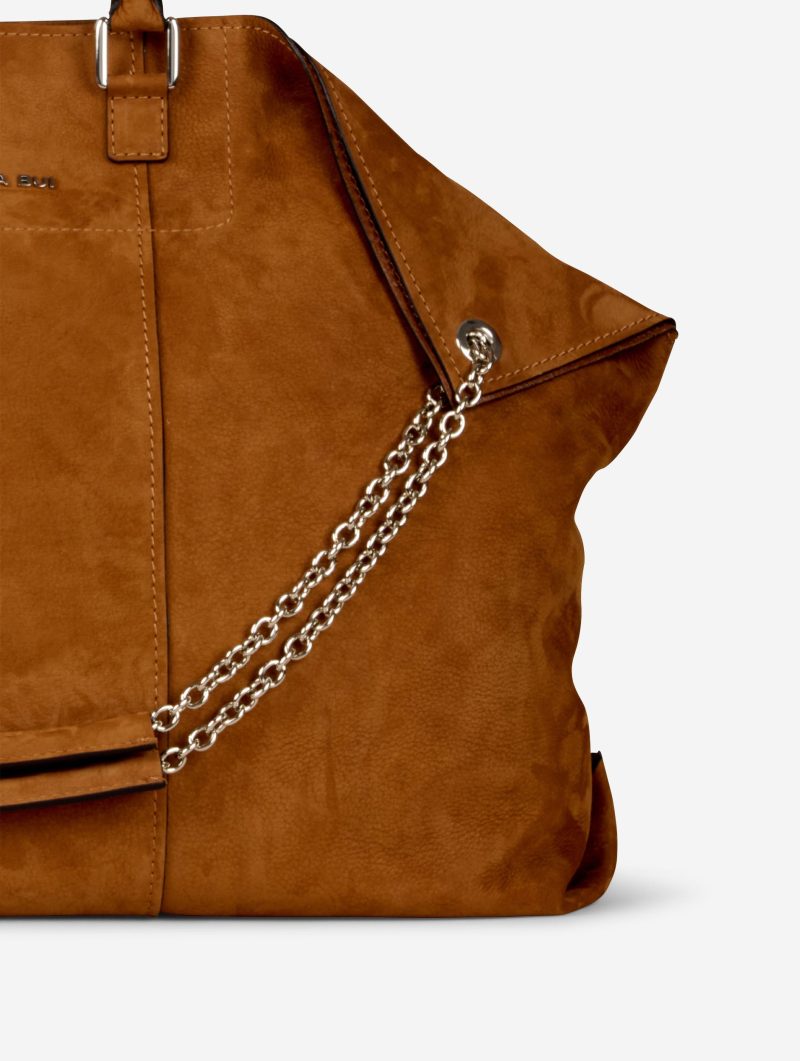 Cabas "big Chamallow" en nubuck chataigne - 图片 3