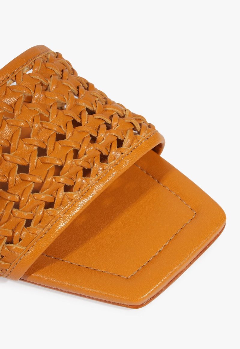 Juliet Gold Leather Flat Sandal - 图片 6